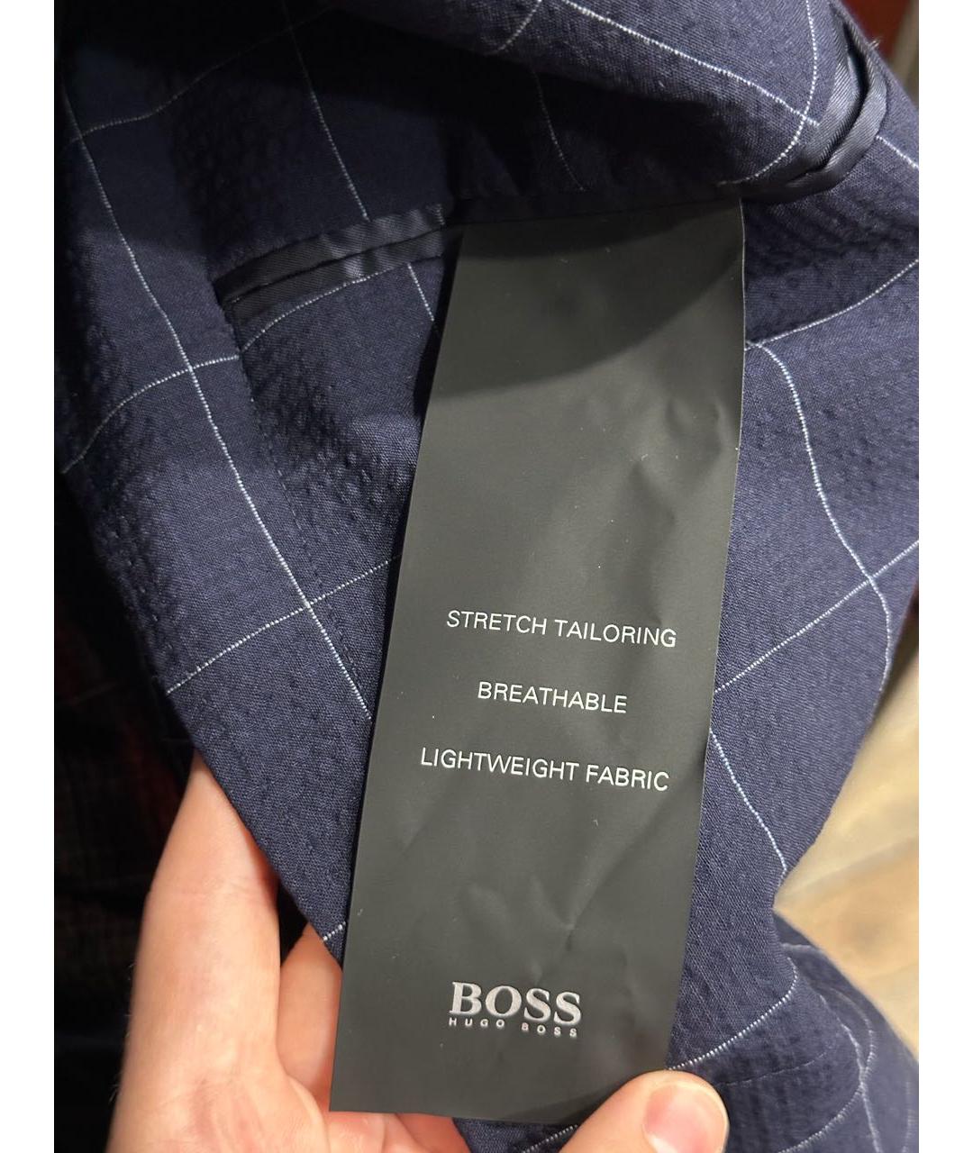 HUGO BOSS Темно-синий классический костюм, фото 5