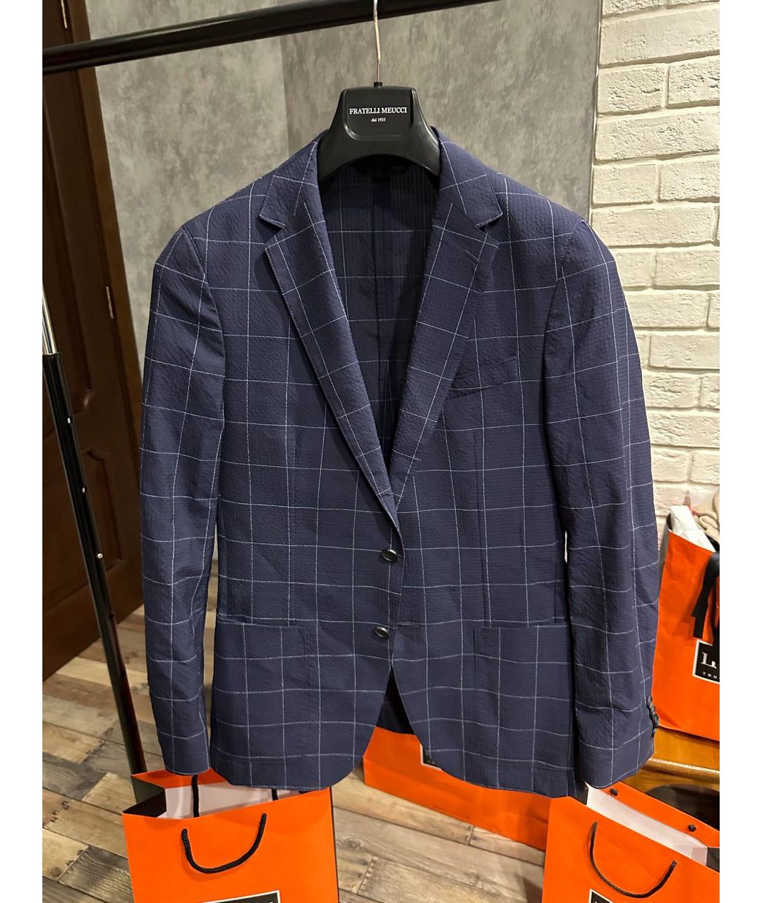 HUGO BOSS Темно-синий классический костюм, фото 8