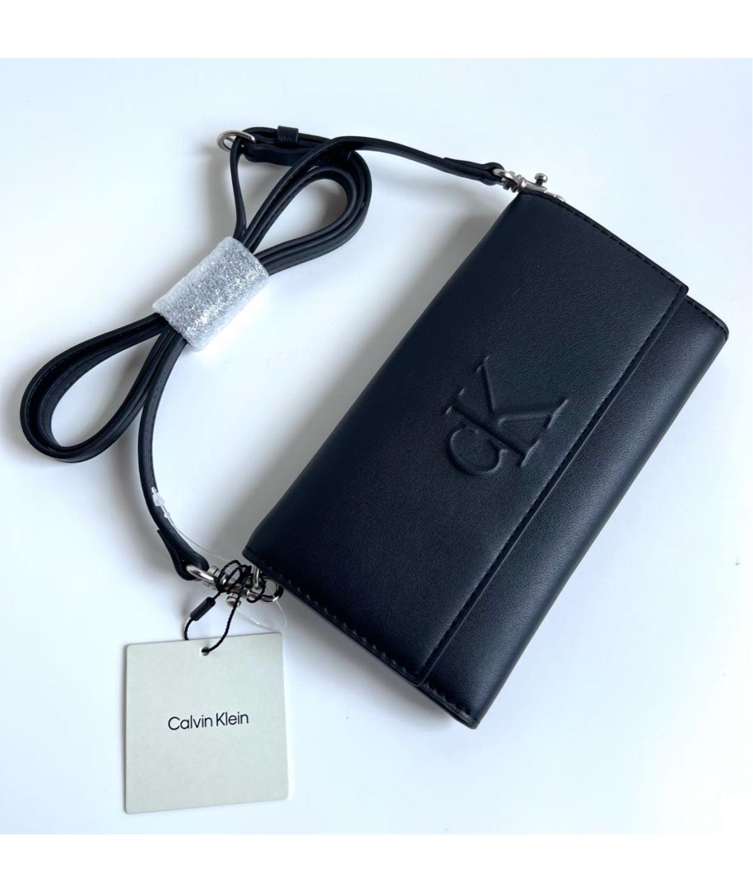 CALVIN KLEIN Черная сумка через плечо, фото 8
