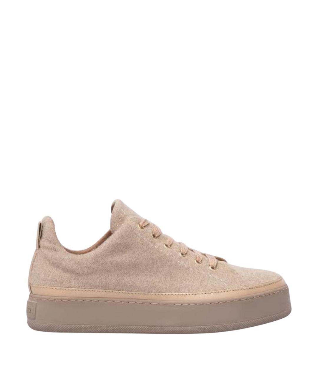 MAX MARA Бежевые кеды, фото 1
