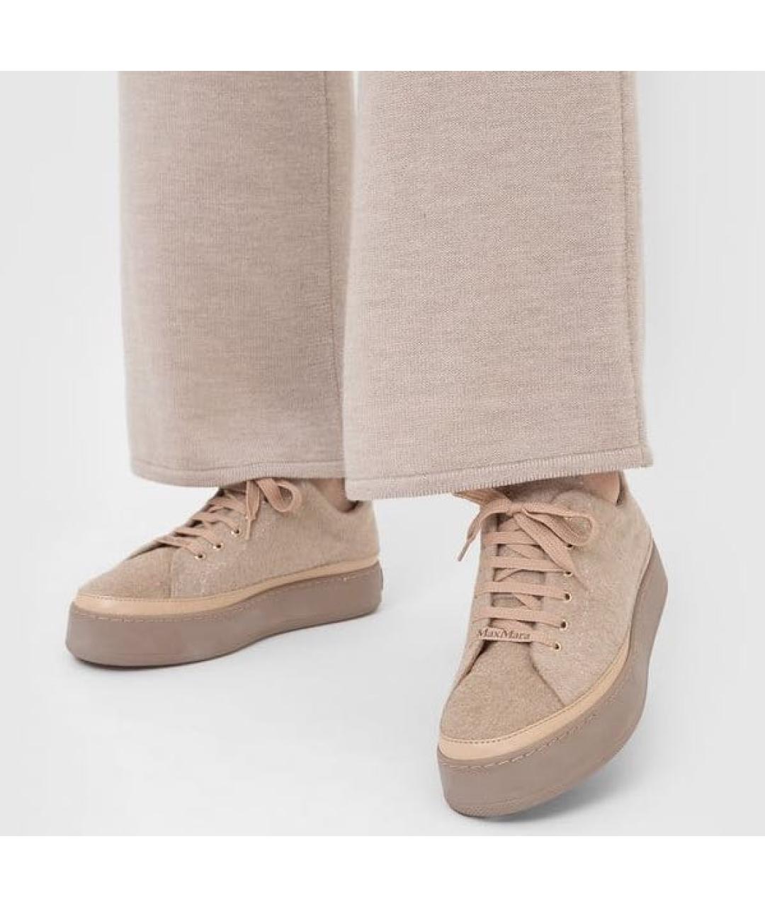 MAX MARA Бежевые кеды, фото 2