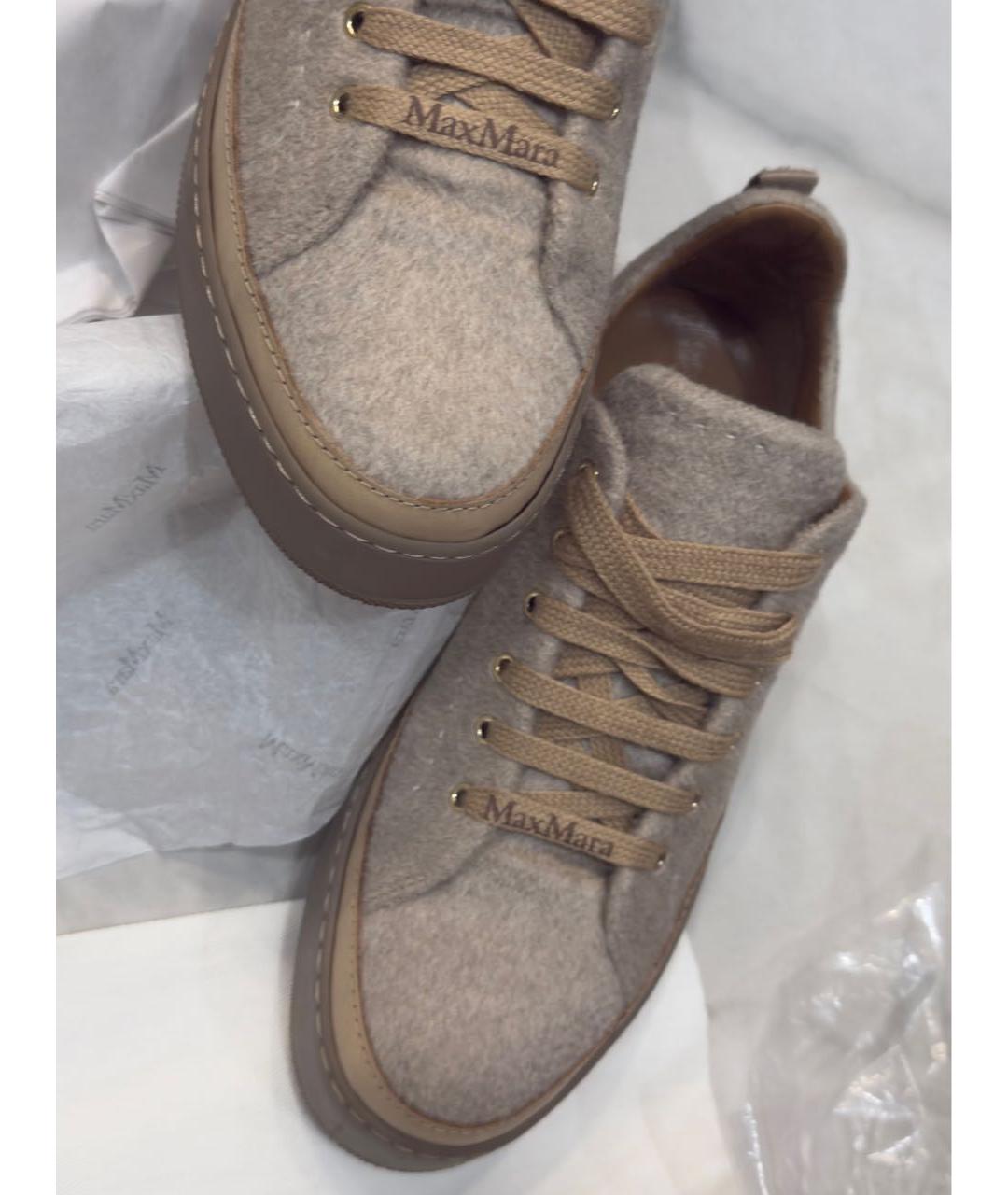 MAX MARA Бежевые кеды, фото 6