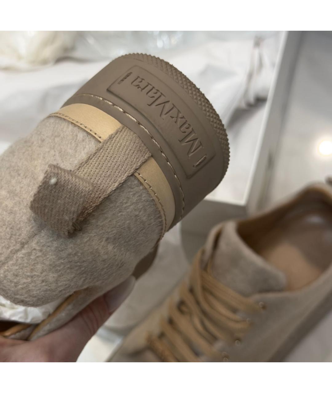 MAX MARA Бежевые кеды, фото 5