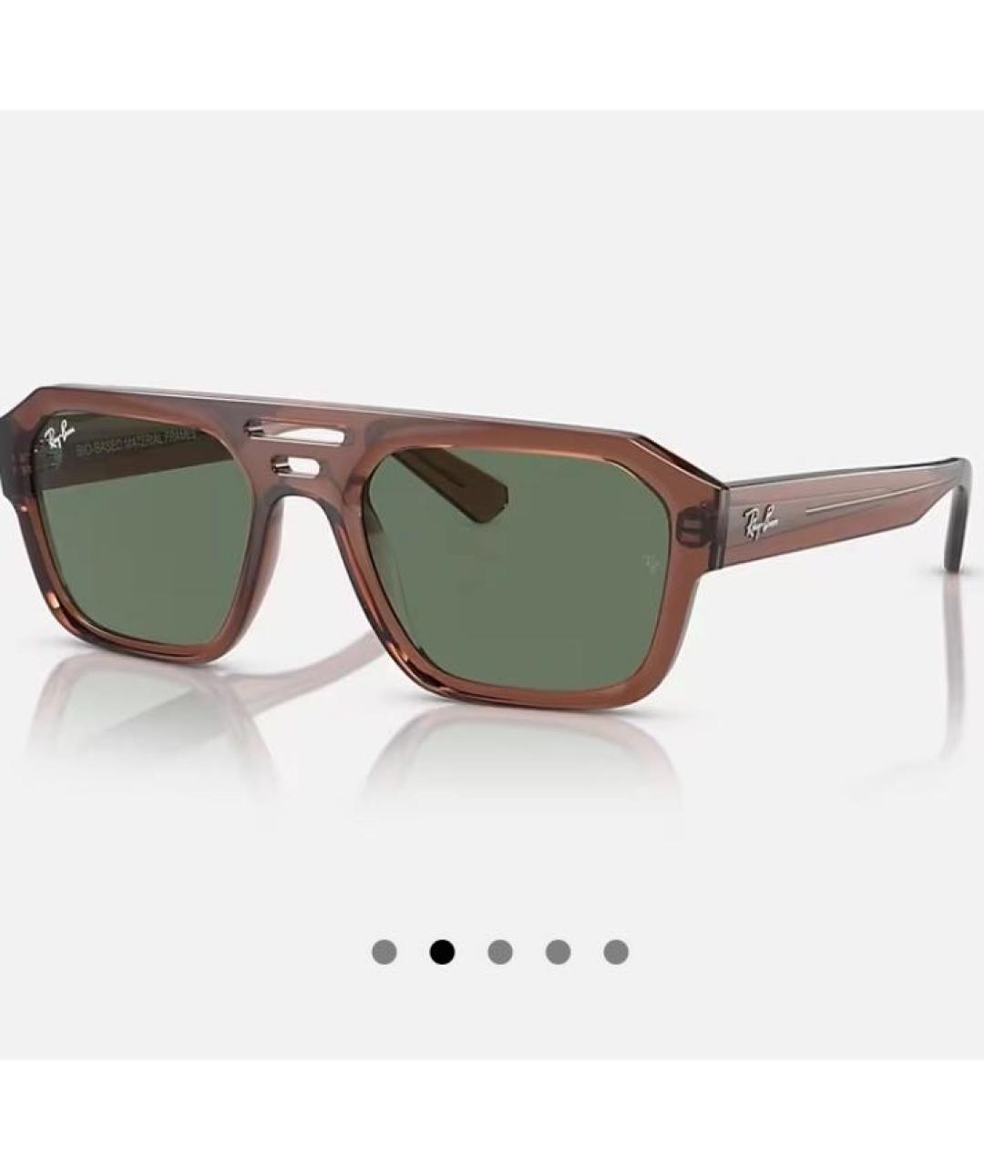 RAY BAN Зеленые солнцезащитные очки, фото 2