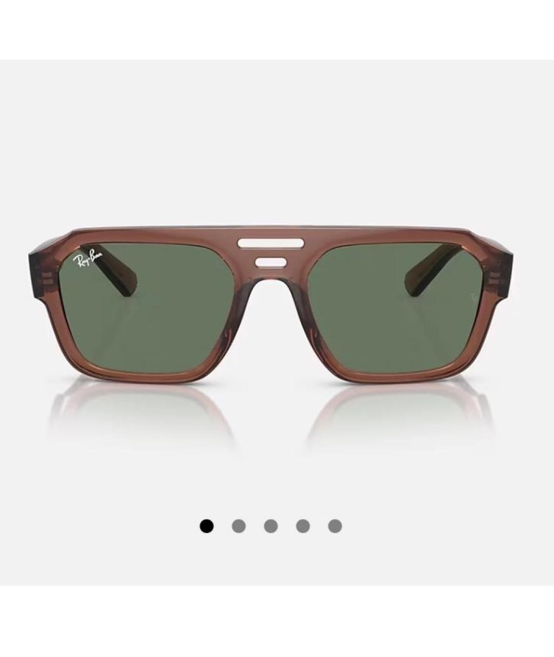 RAY BAN Зеленые солнцезащитные очки, фото 4