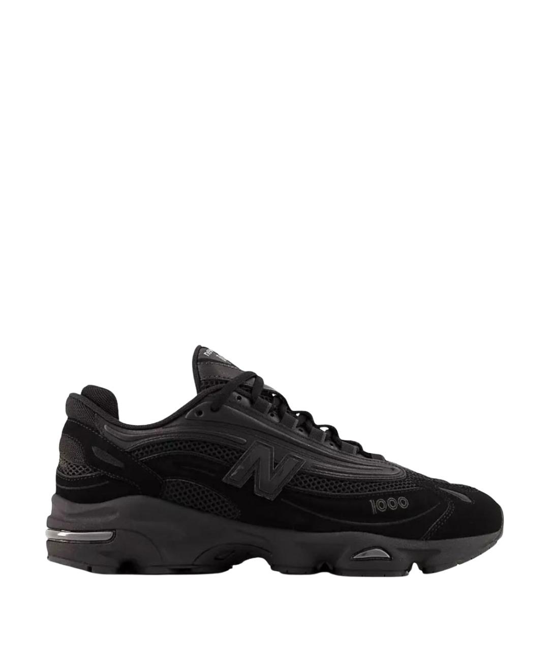 NEW BALANCE Черные текстильные низкие кроссовки / кеды, фото 1