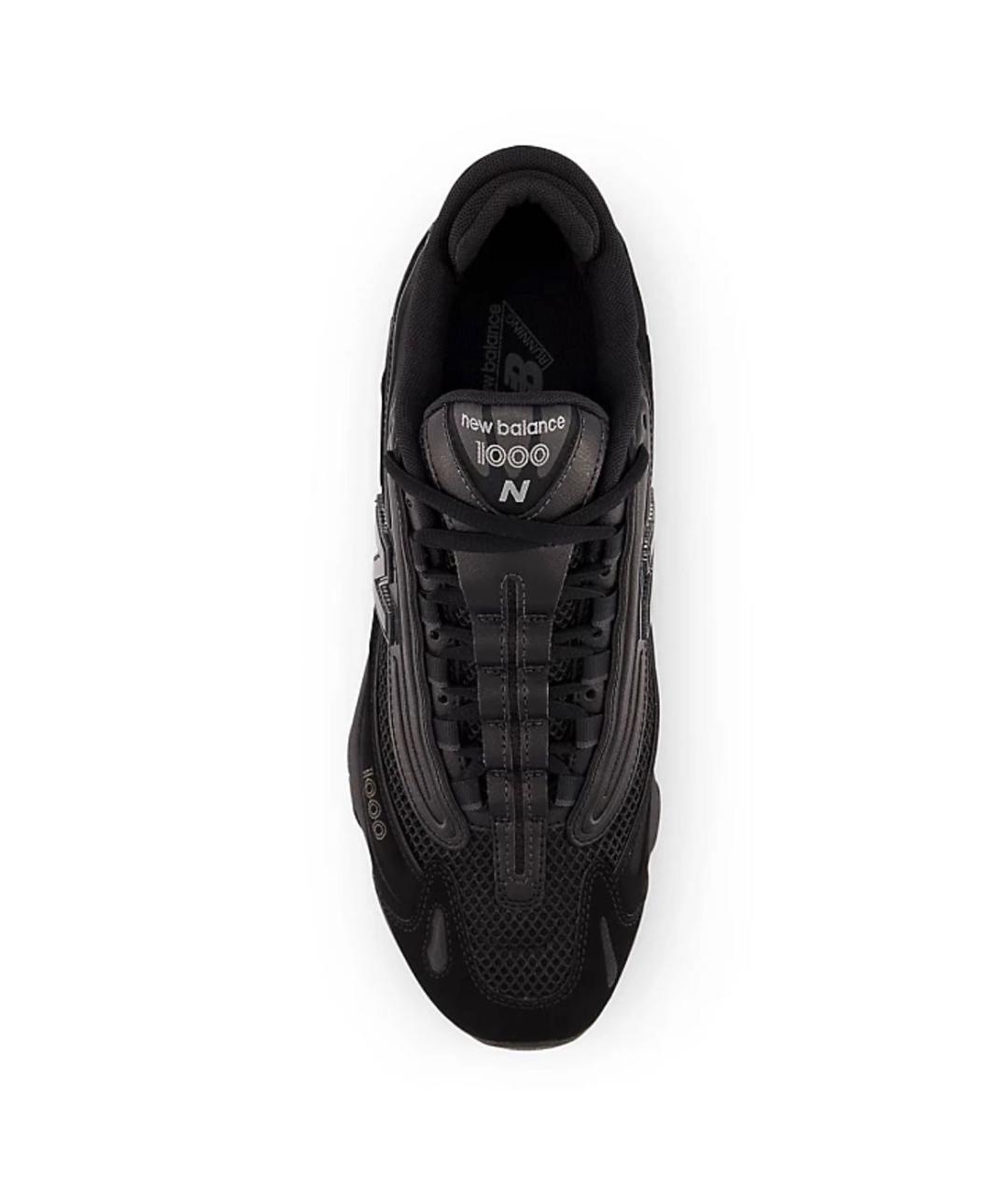 NEW BALANCE Черные текстильные низкие кроссовки / кеды, фото 3