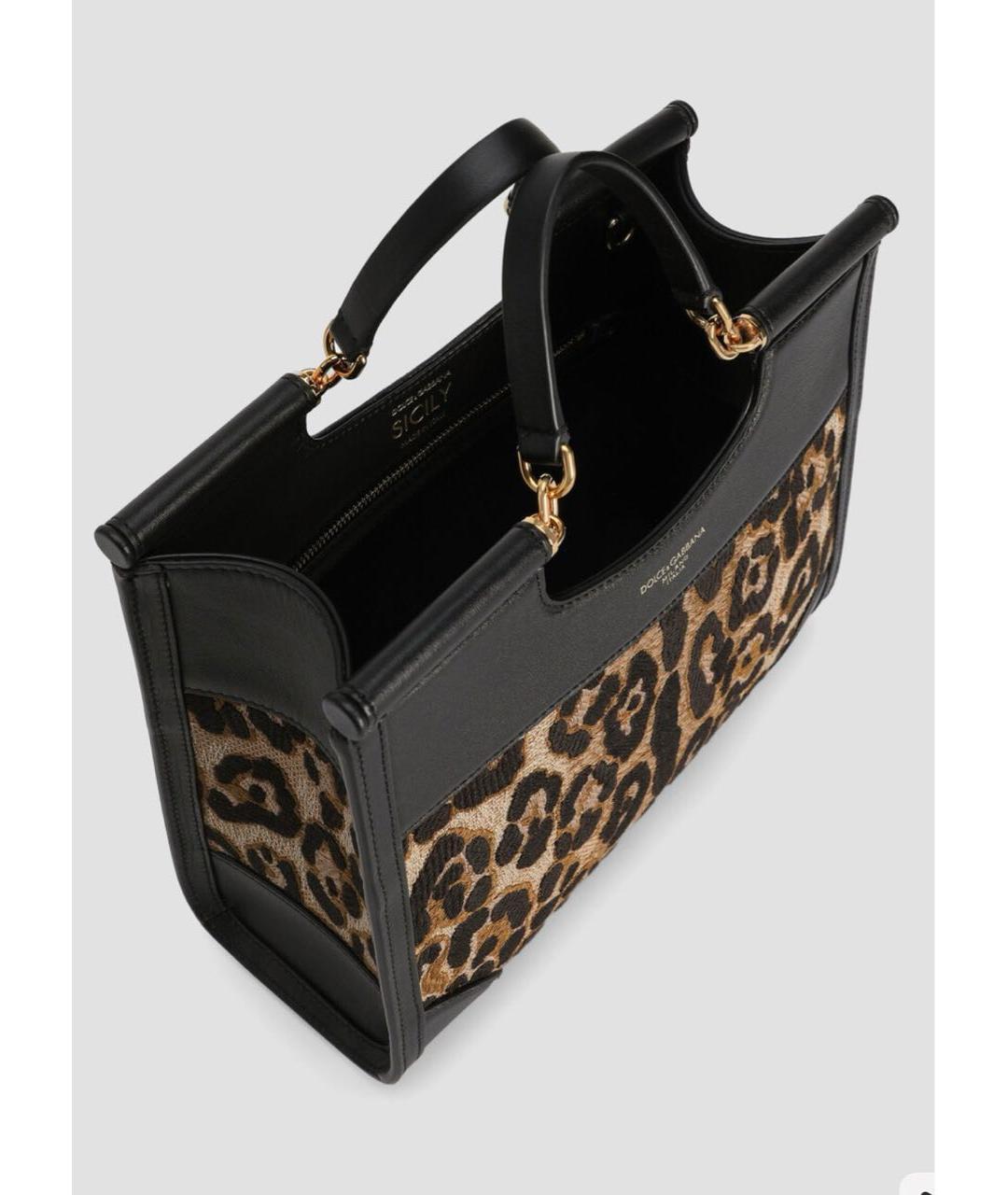 DOLCE&GABBANA Мульти кожаная сумка с короткими ручками, фото 4