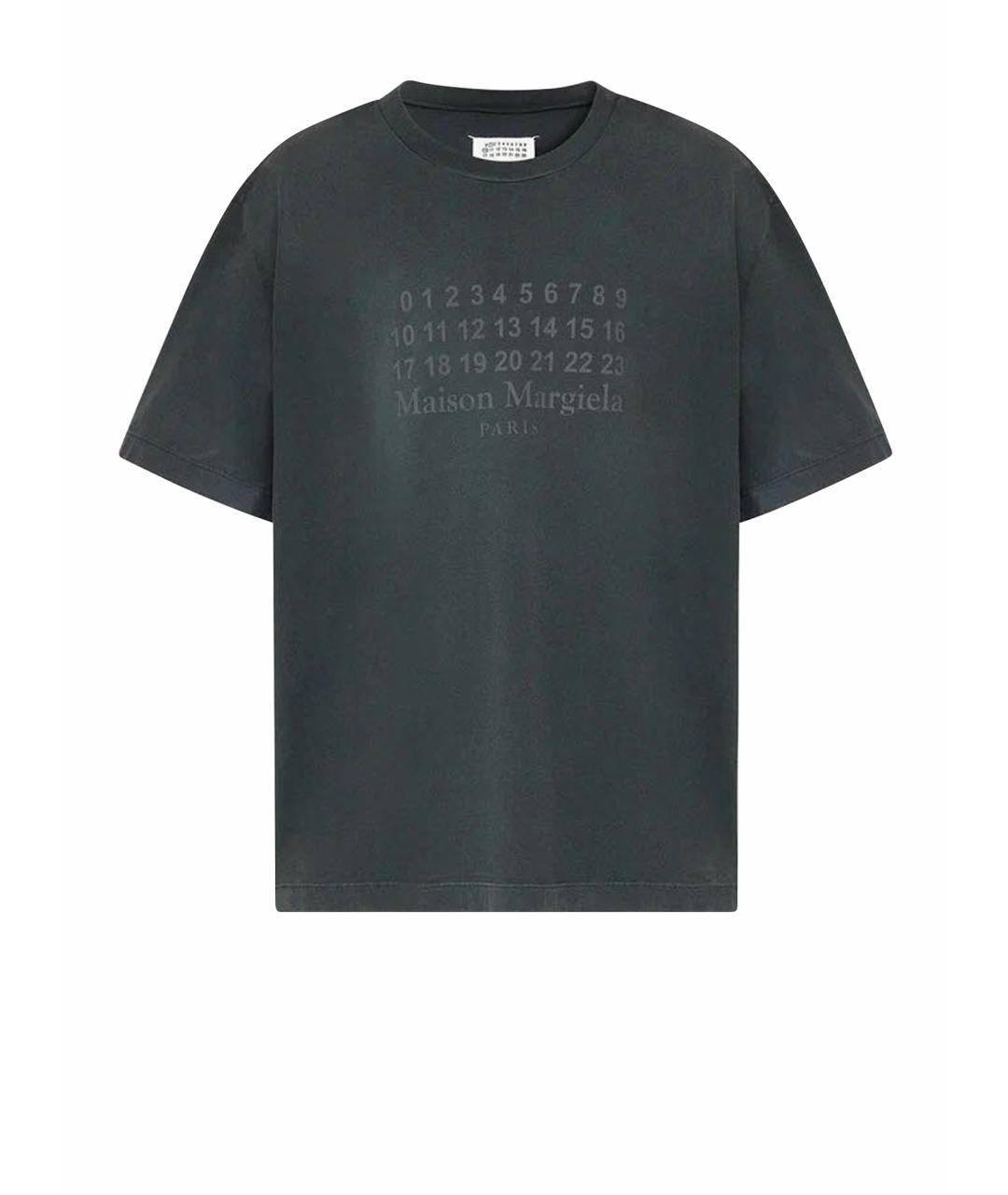 MAISON MARGIELA Черная хлопковая футболка, фото 1