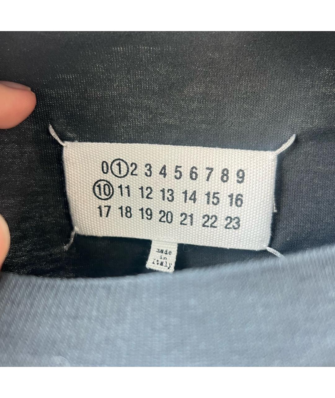 MAISON MARGIELA Черная хлопковая футболка, фото 7
