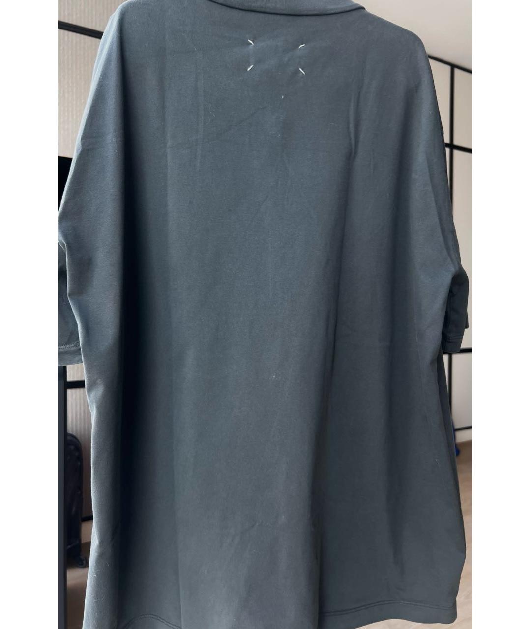 MAISON MARGIELA Черная хлопковая футболка, фото 6