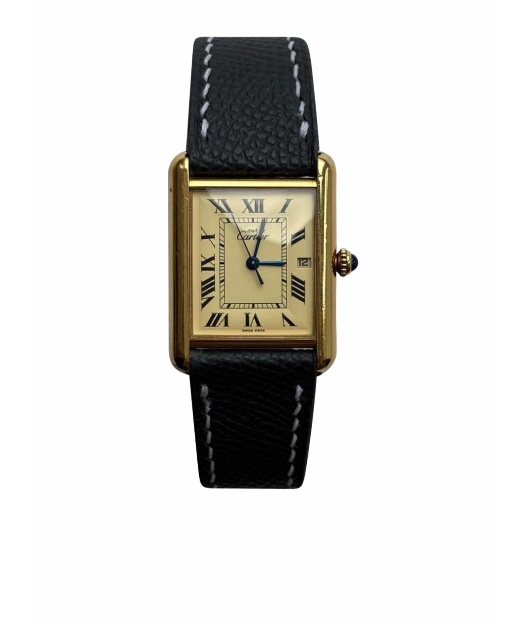 CARTIER Серые позолоченные часы, фото 1