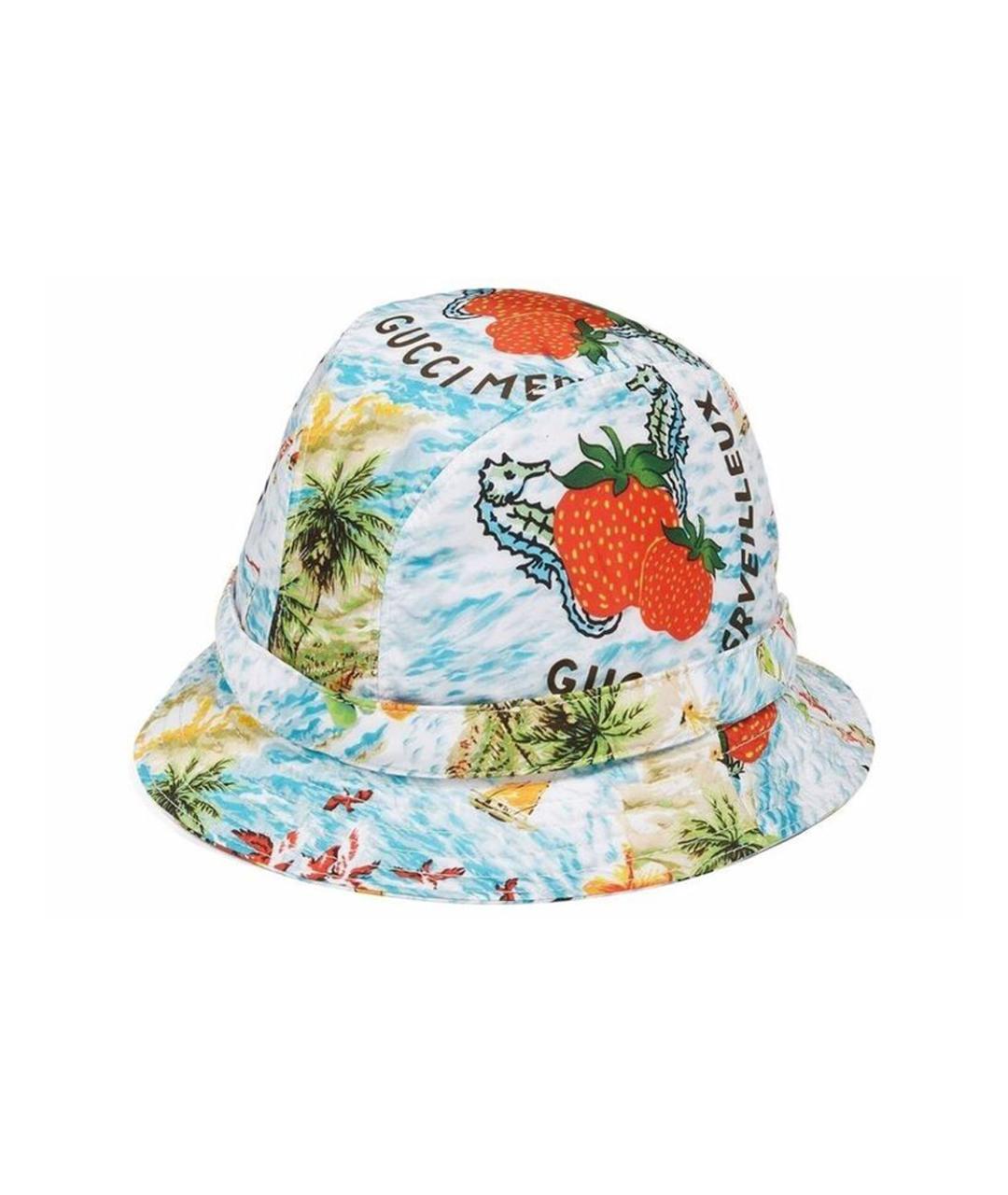 GUCCI Голубая панама, фото 1