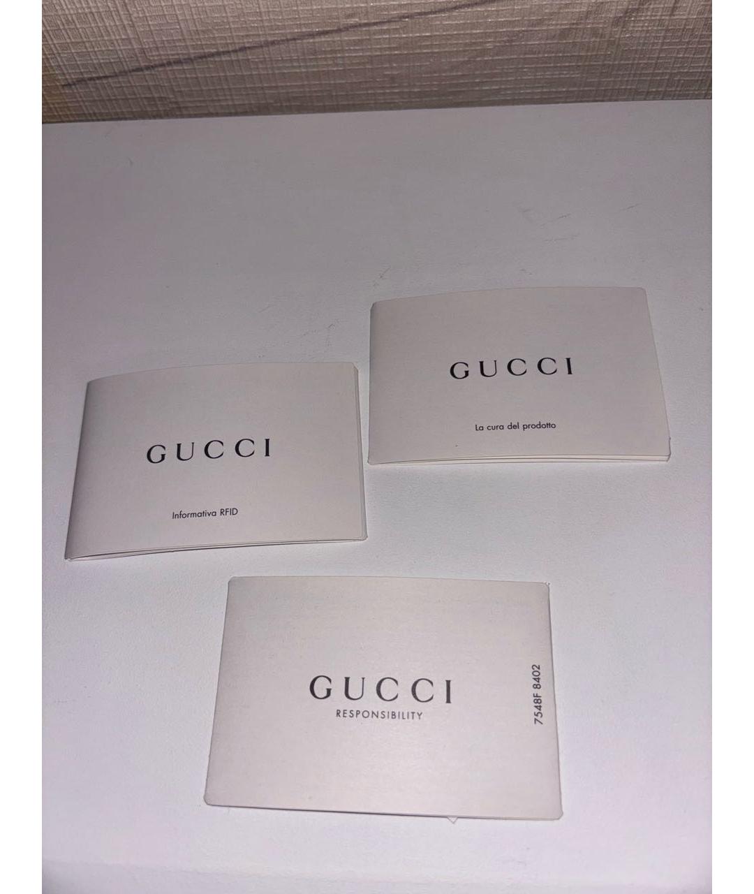 GUCCI Бежевая кожаная сумка через плечо, фото 5