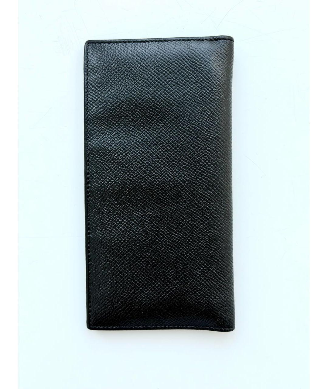 ERMENEGILDO ZEGNA XXX Черный кожаный кошелек, фото 2