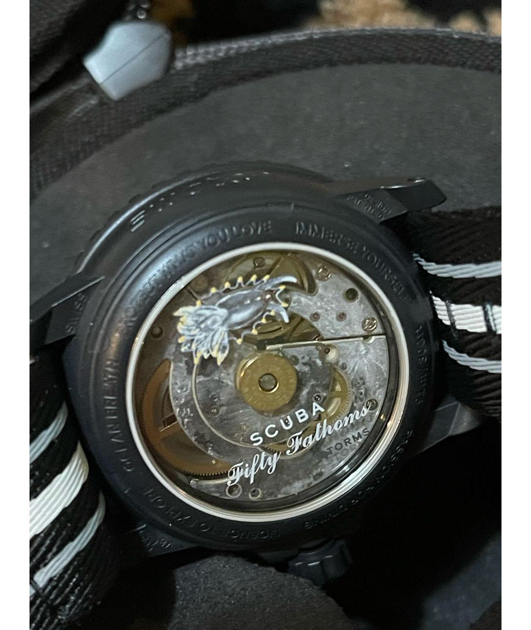 Swatch Черные часы, фото 2