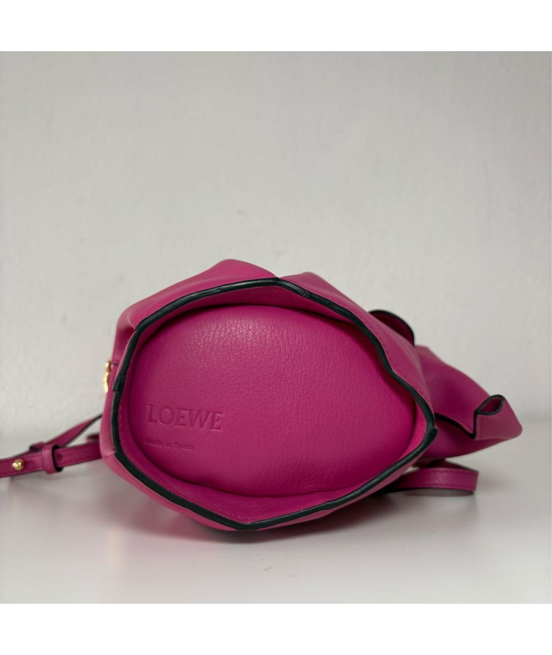 LOEWE Розовая кожаная сумка через плечо, фото 3