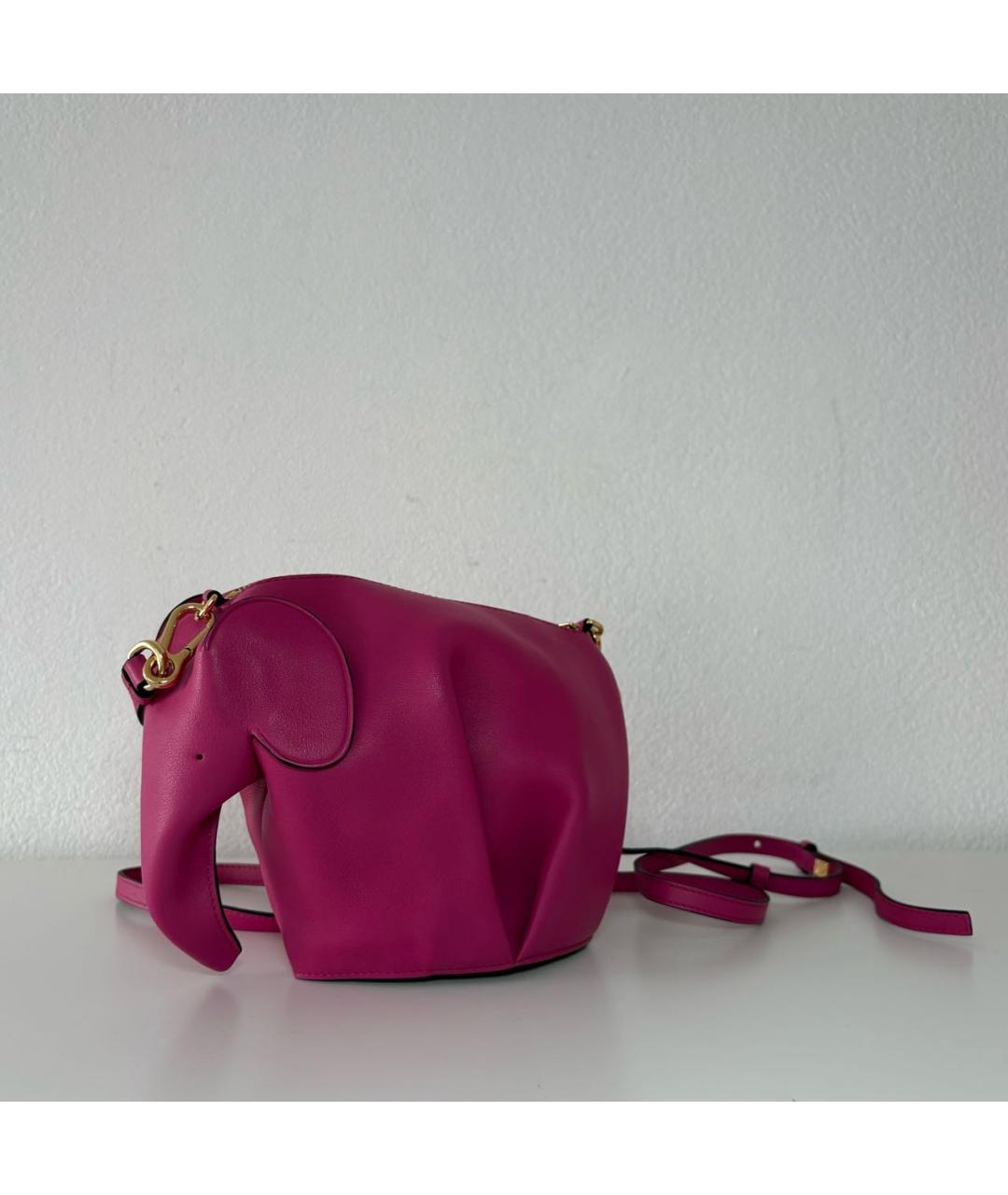 LOEWE Розовая кожаная сумка через плечо, фото 2