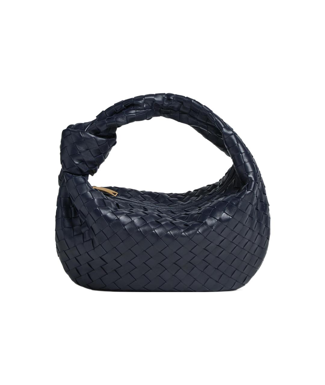 BOTTEGA VENETA Черная кожаная сумка через плечо, фото 4