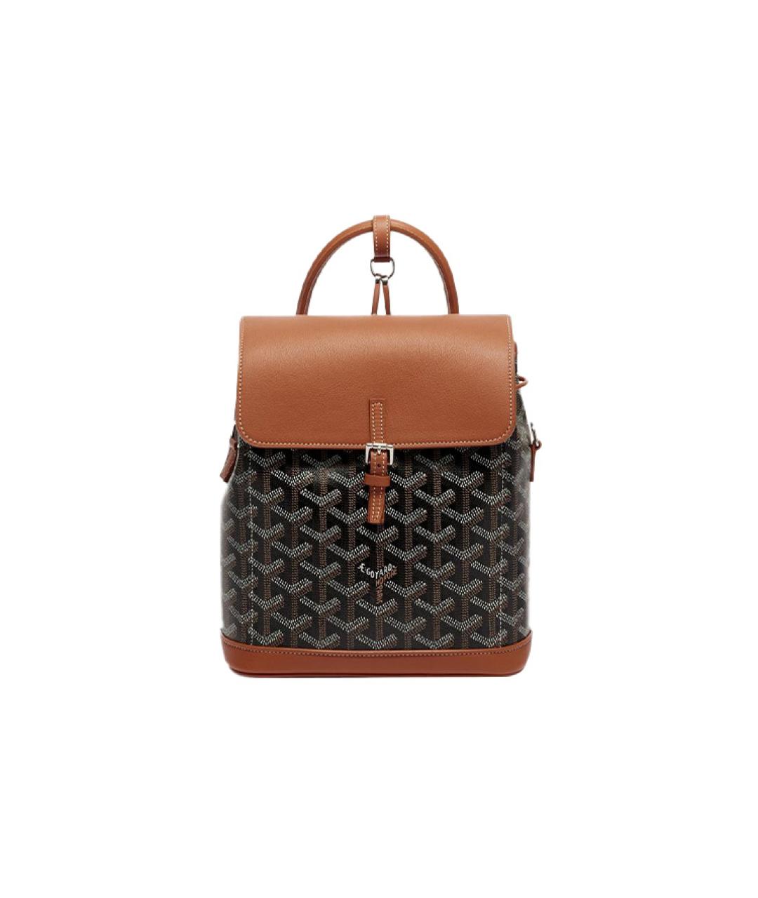 GOYARD Коричневый рюкзак, фото 6