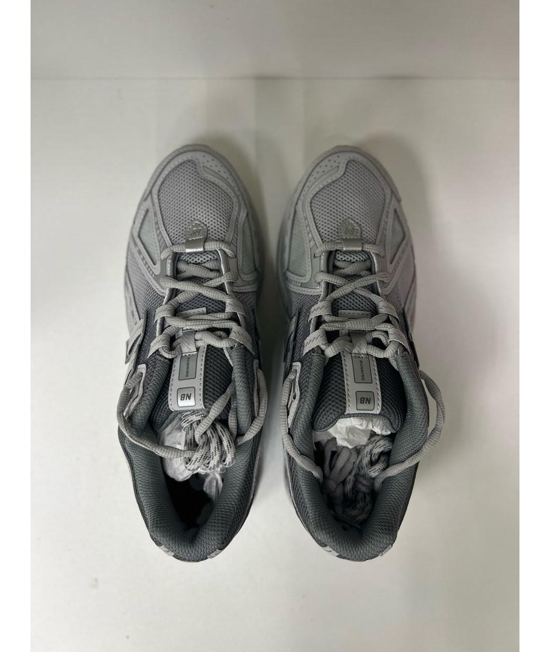 NEW BALANCE Серые текстильные высокие кроссовки / кеды, фото 3