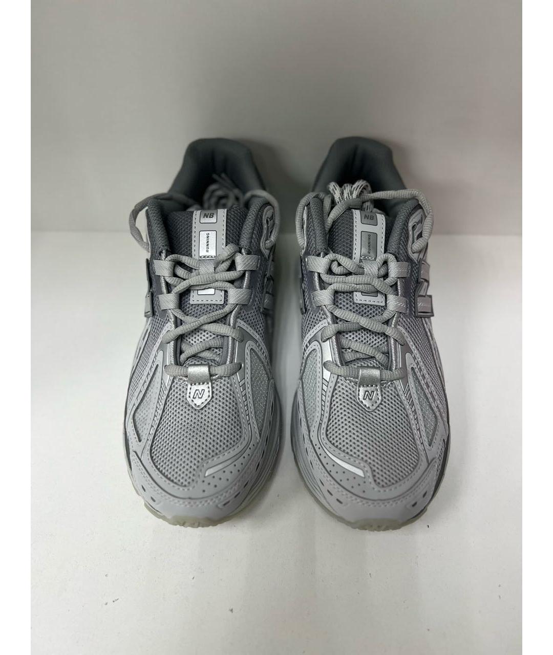 NEW BALANCE Серые текстильные высокие кроссовки / кеды, фото 2