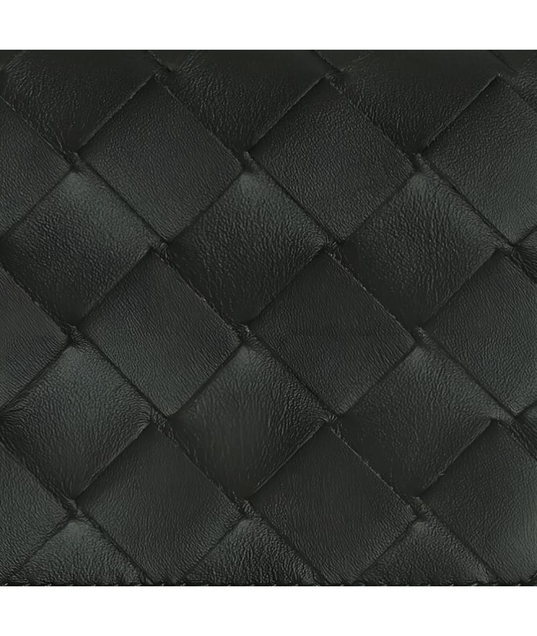 BOTTEGA VENETA Черный кожаный кардхолдер, фото 4