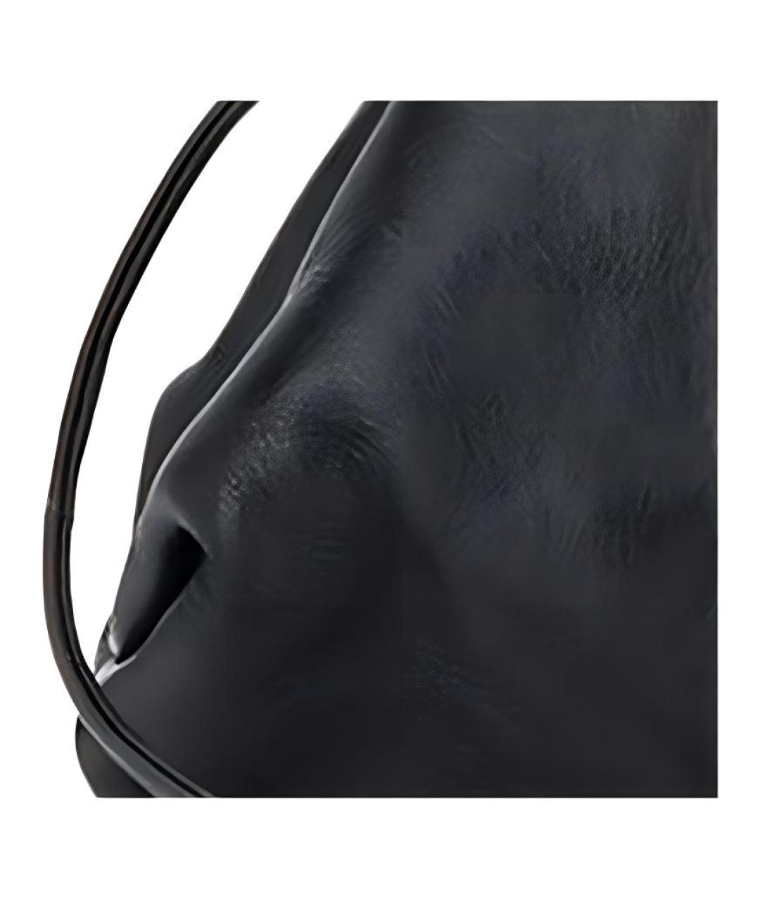BOTTEGA VENETA Черная кожаная сумка через плечо, фото 2