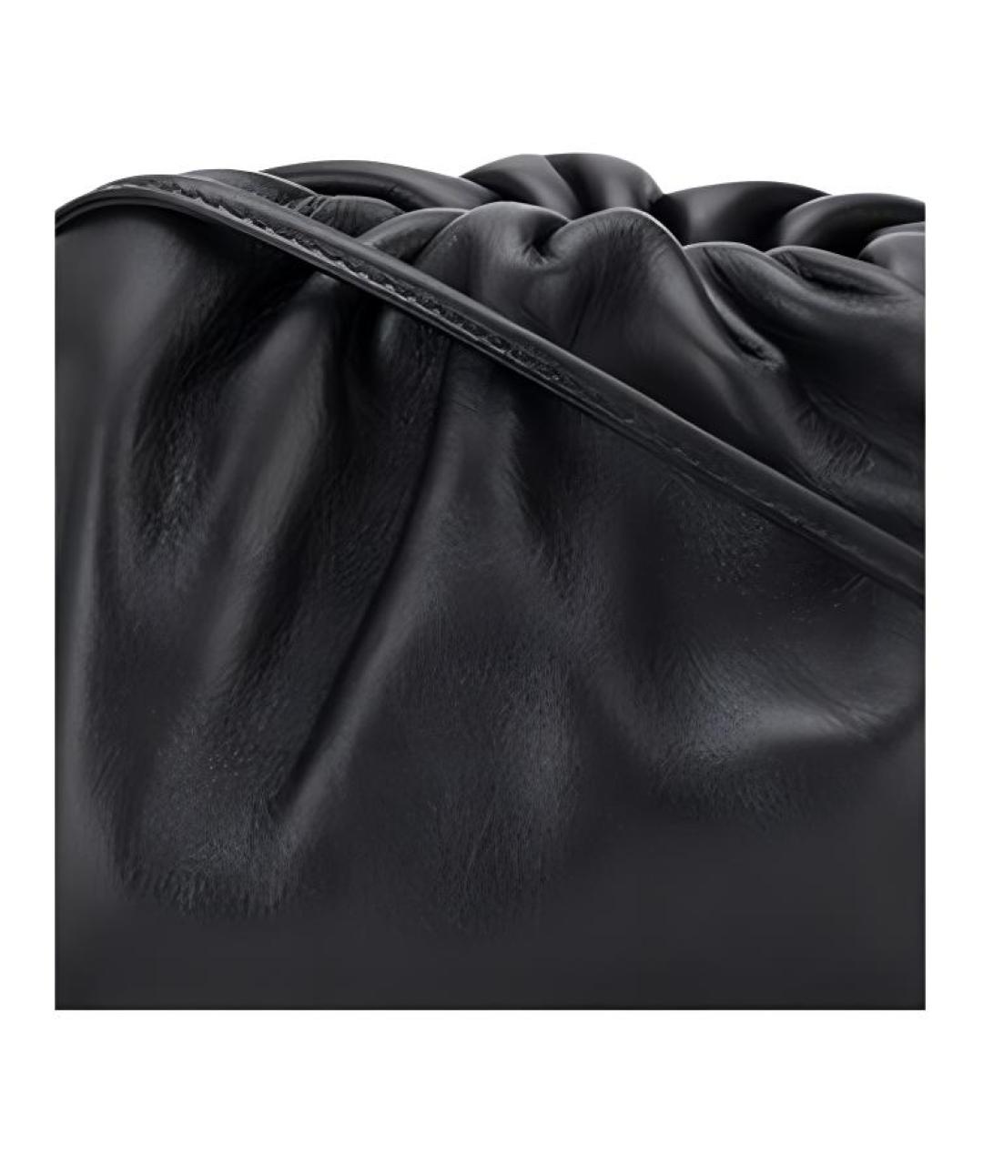 BOTTEGA VENETA Черная кожаная сумка через плечо, фото 3