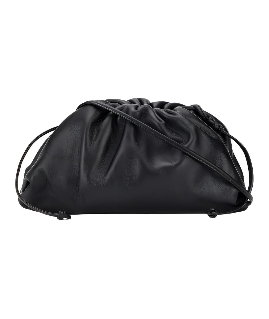BOTTEGA VENETA Черная кожаная сумка через плечо, фото 1