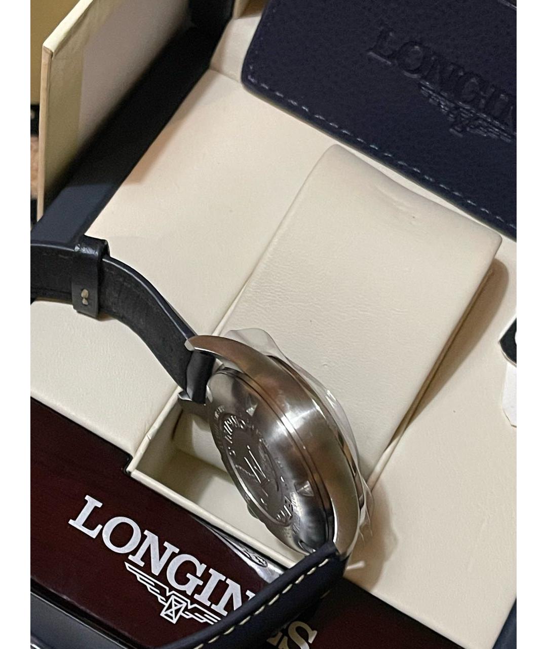 LONGINES Синие стальные часы, фото 6