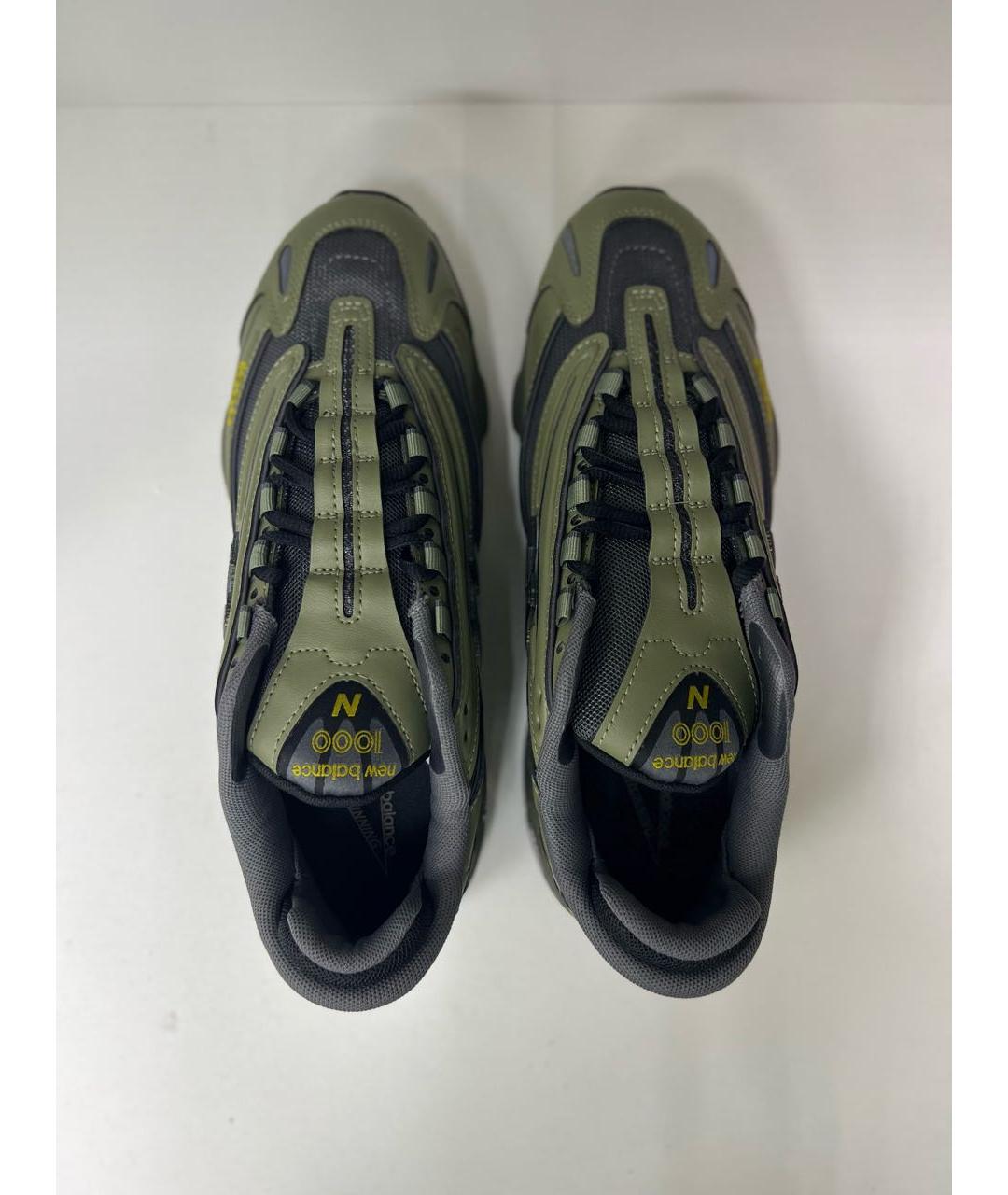 NEW BALANCE Хаки кожаные высокие кроссовки / кеды, фото 3