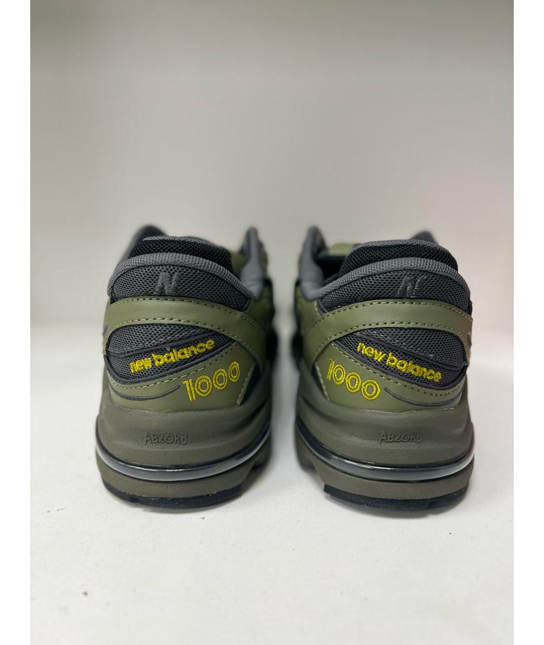 NEW BALANCE Хаки кожаные высокие кроссовки / кеды, фото 4
