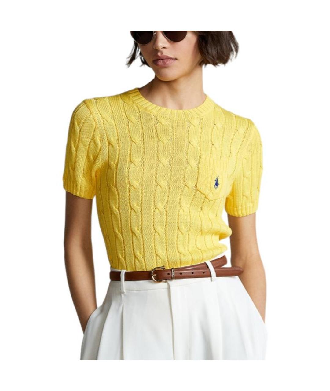 POLO RALPH LAUREN Желтый джемпер / свитер, фото 4
