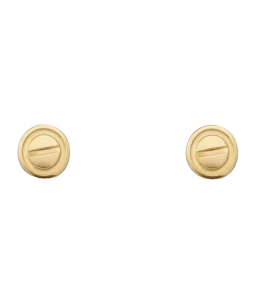 CARTIER Золотые серьги из желтого золота, фото 1