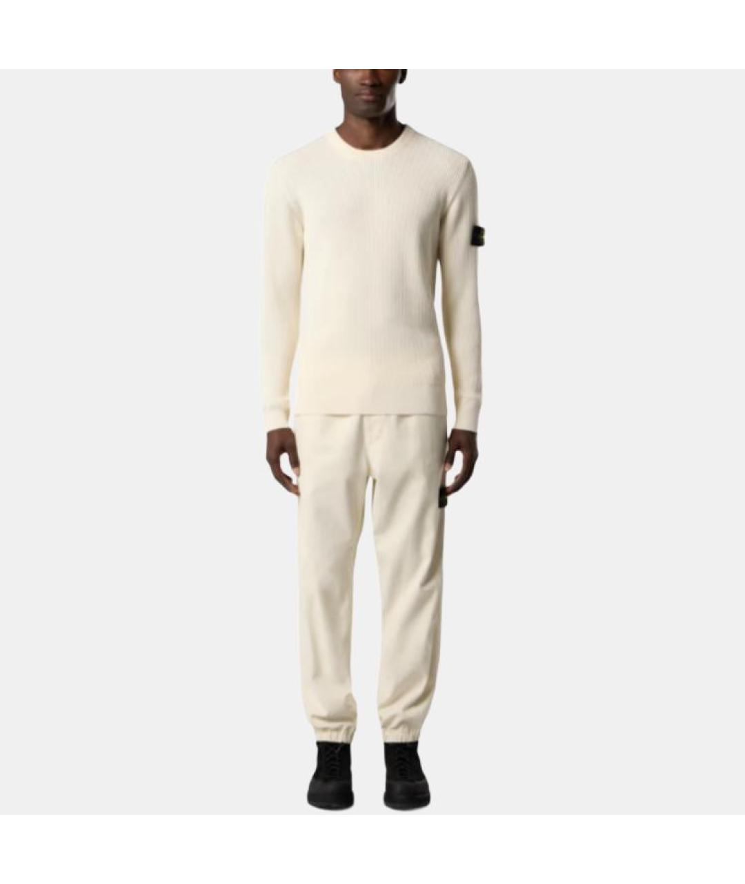 STONE ISLAND Бежевый джемпер / свитер, фото 3