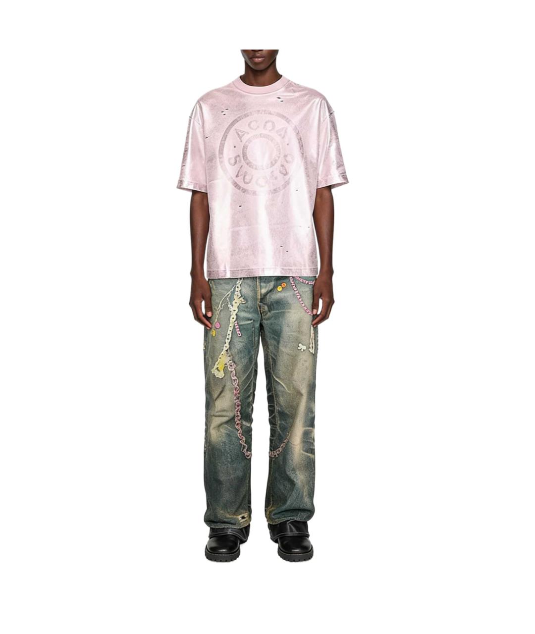 ACNE STUDIOS Розовая футболка, фото 3