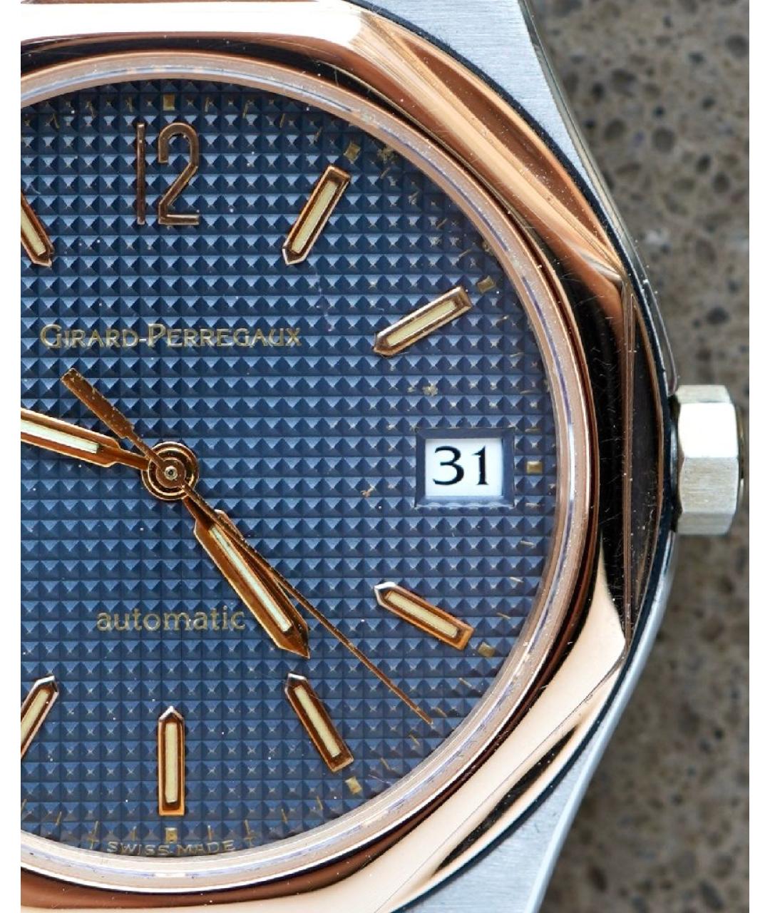GIRARD PERREGAUX Темно-синие часы из желтого золота, фото 5