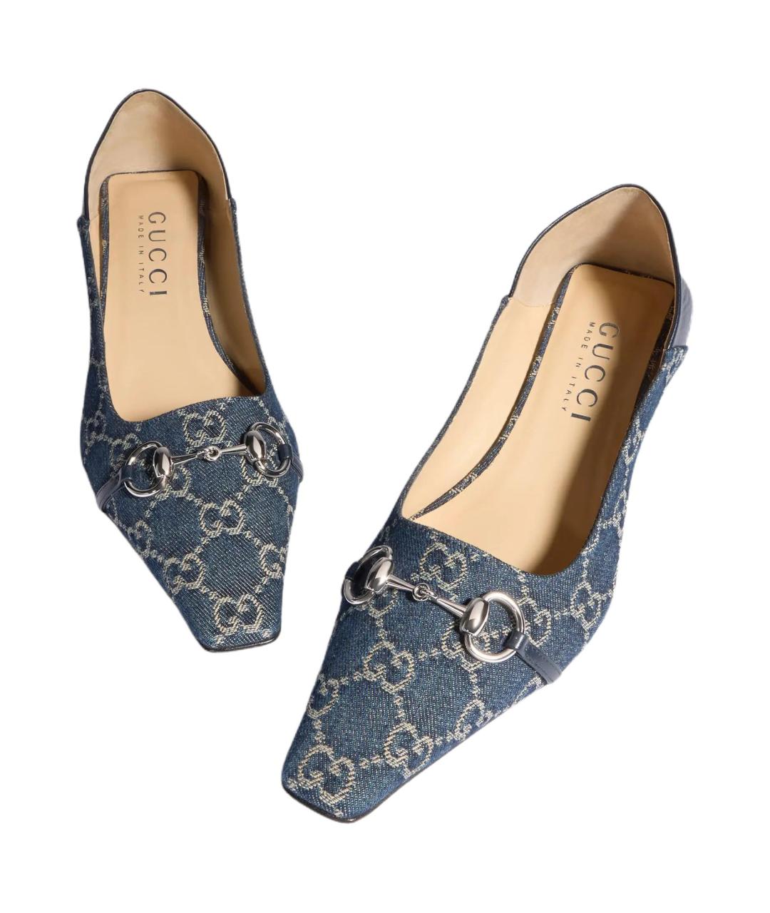 GUCCI Синие туфли, фото 4