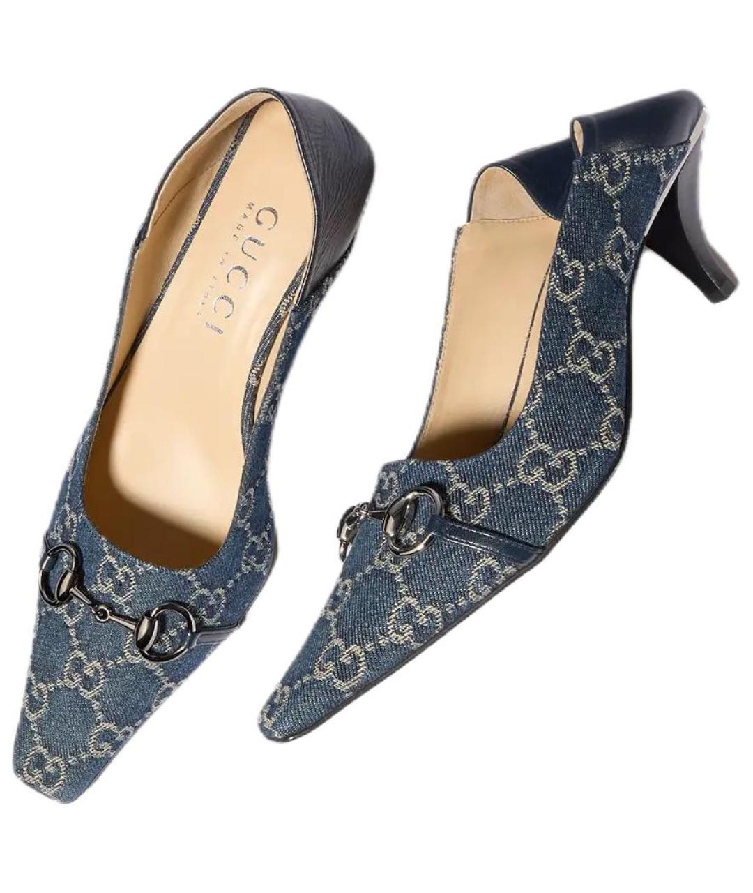 GUCCI Синие туфли, фото 5
