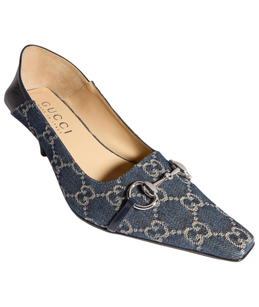GUCCI Синие туфли, фото 3