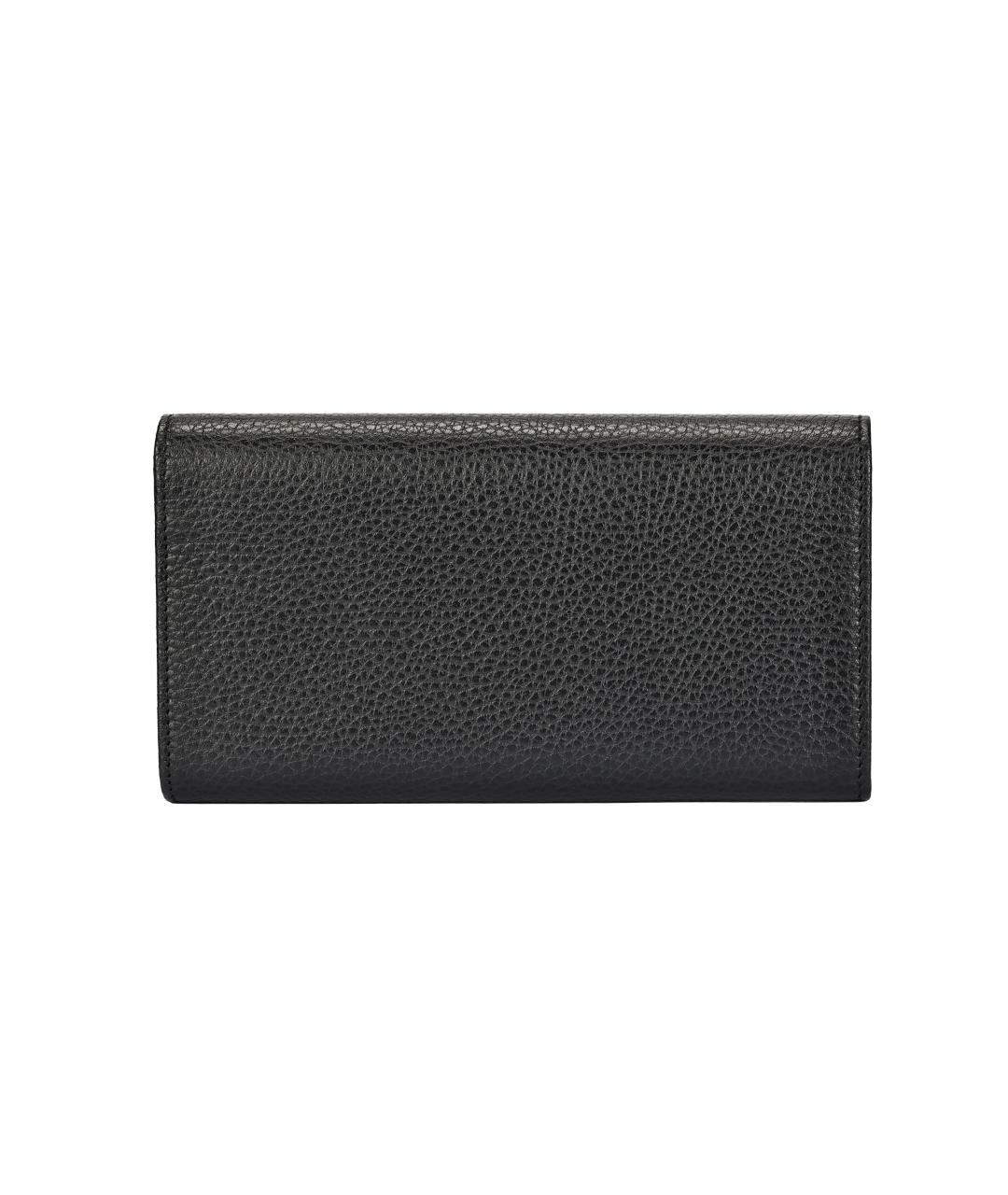 GUCCI Черный кожаный кошелек, фото 3
