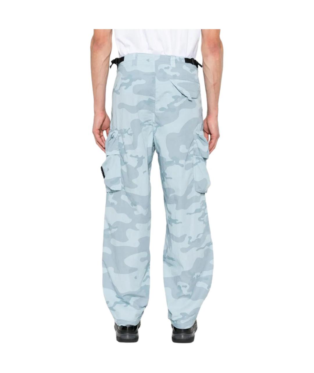 STONE ISLAND Голубые брюки чинос, фото 3