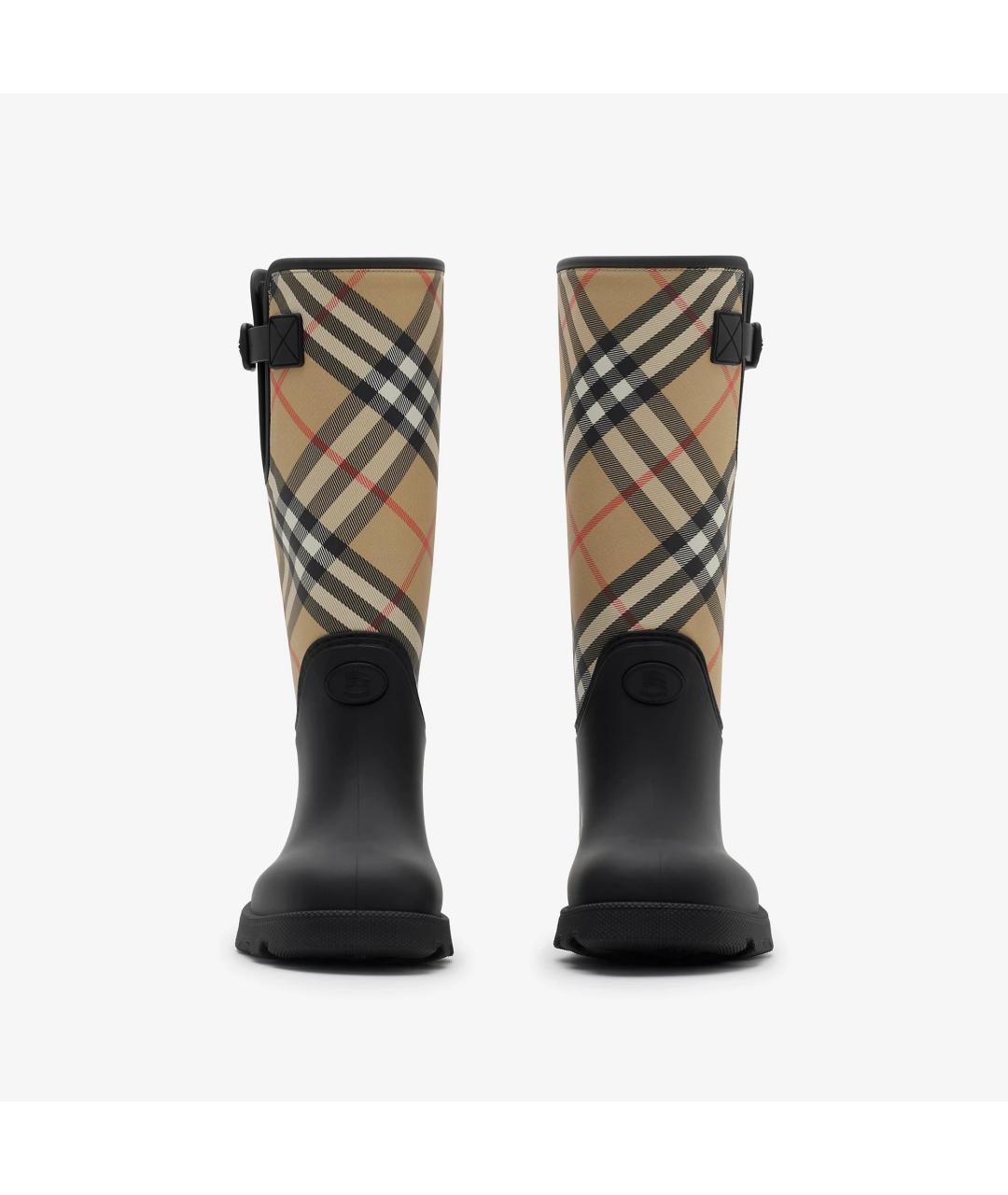 BURBERRY Черные резиновые сапоги, фото 2