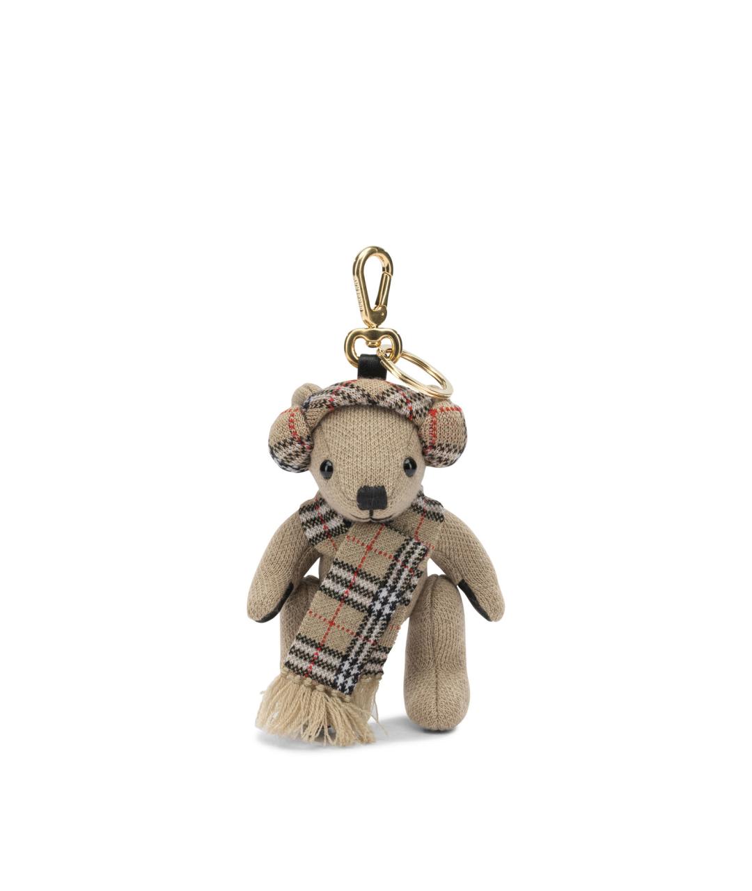 BURBERRY Бежевый брелок, фото 1
