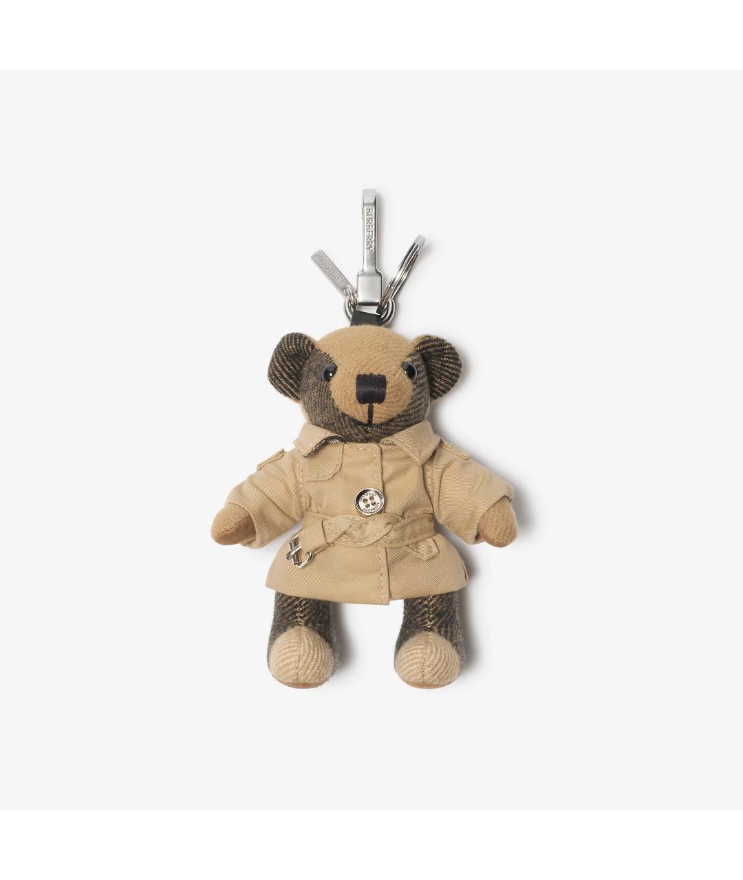 BURBERRY Бежевый брелок, фото 3