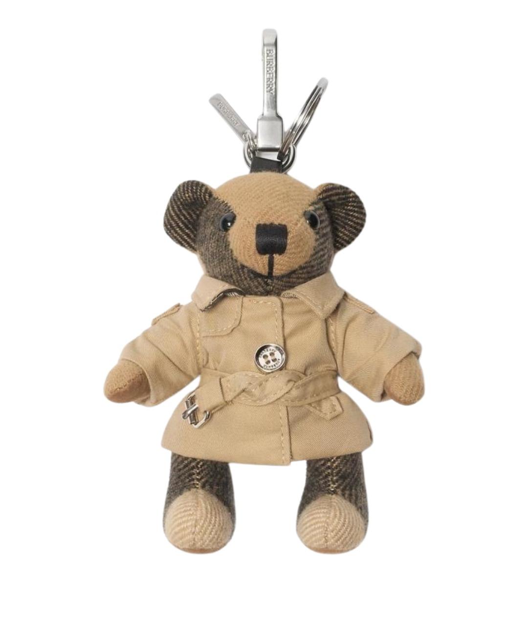 BURBERRY Бежевый брелок, фото 1