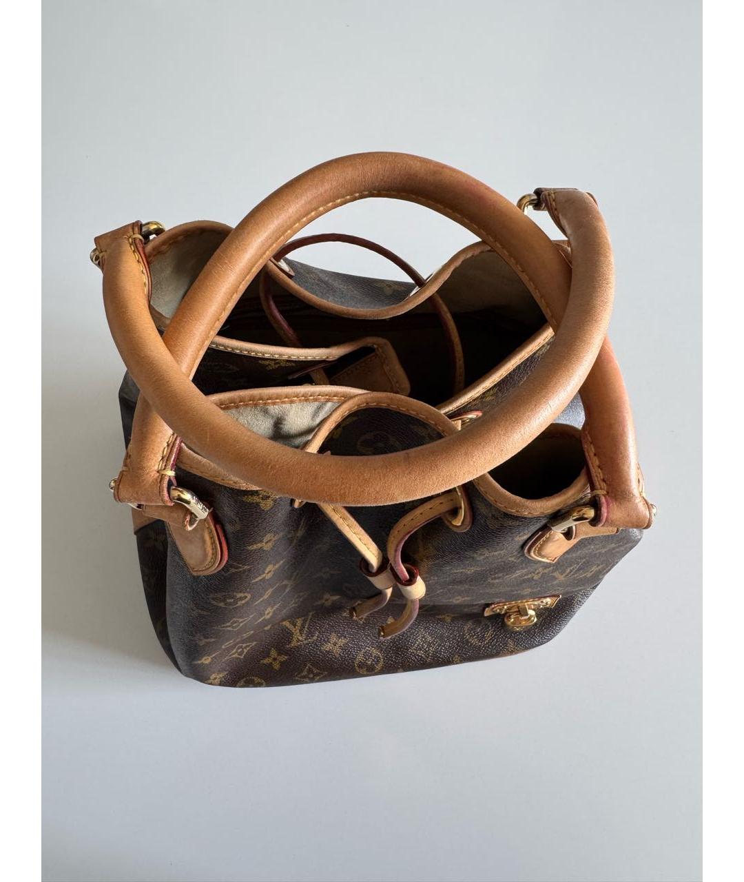 LOUIS VUITTON Коричневая сумка тоут, фото 5