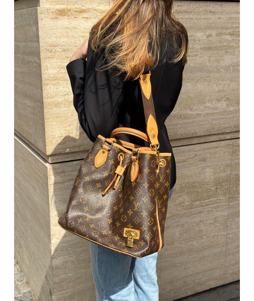 LOUIS VUITTON Коричневая сумка тоут, фото 7