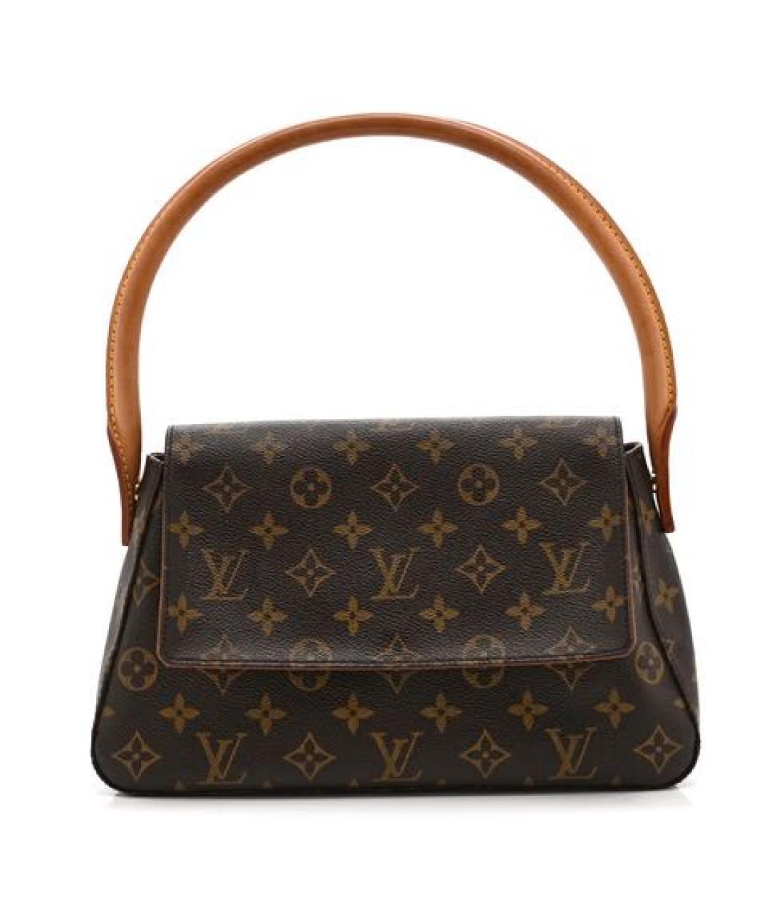LOUIS VUITTON Коричневая сумка с короткими ручками, фото 1